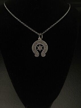 Chrome Hearts Star Horseshoe Tag Unisex Necklace